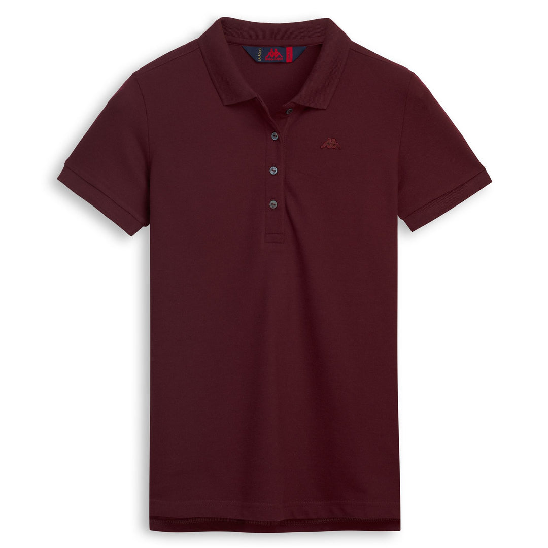 Red Women's Slim Fit Polo Dress in Pique Stretch 01