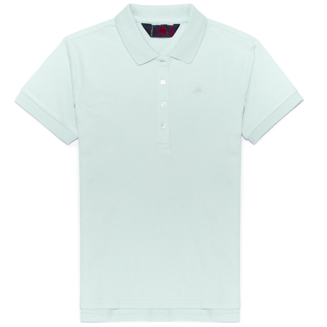 Polo Classico Donna Azzurro Chiaro Slim Fit 01