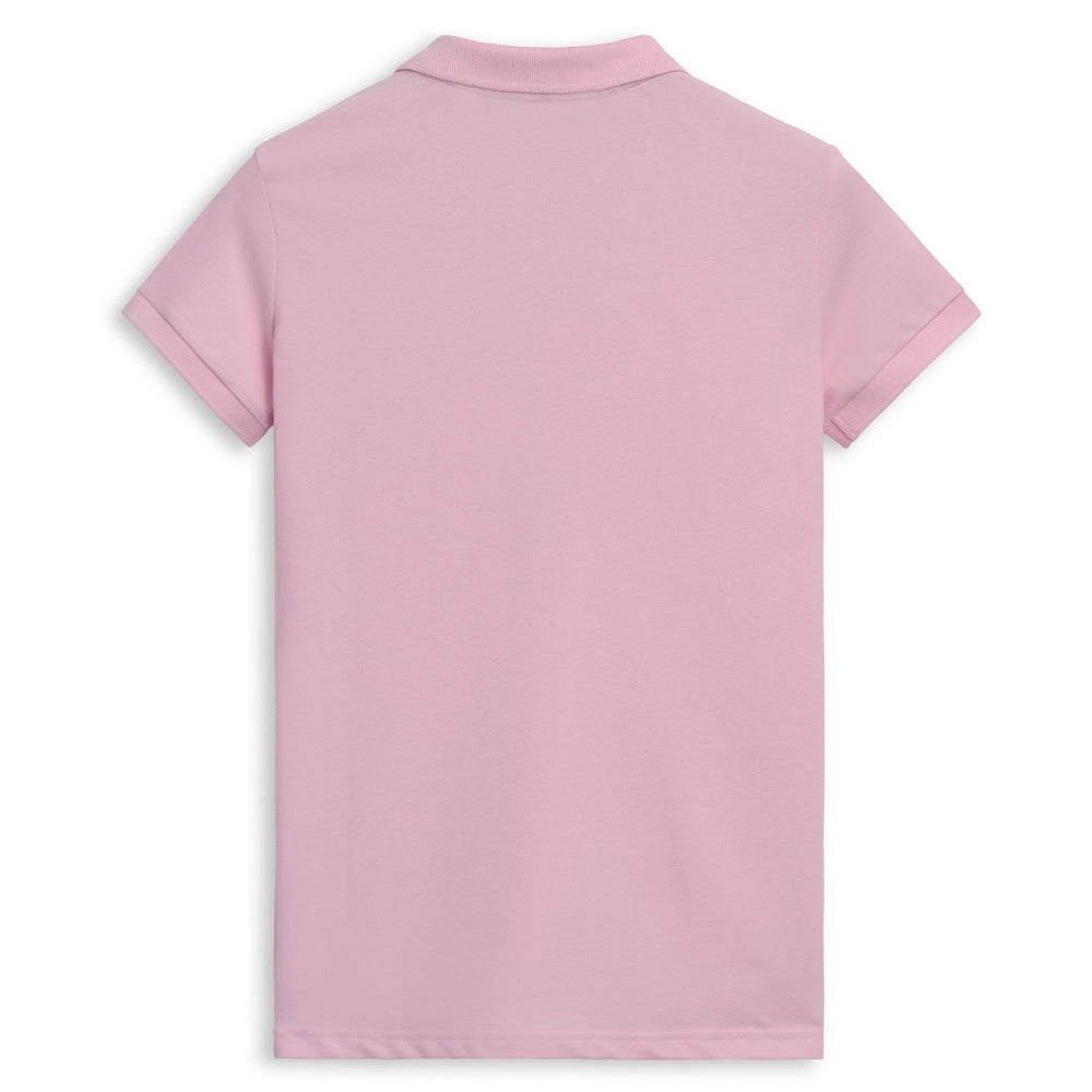 Pink Women's Slim Fit Casual Pique Polo Shirt 02