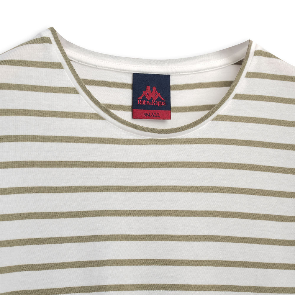 Regular Fit Women's White Casual Striped T-Shirt 02