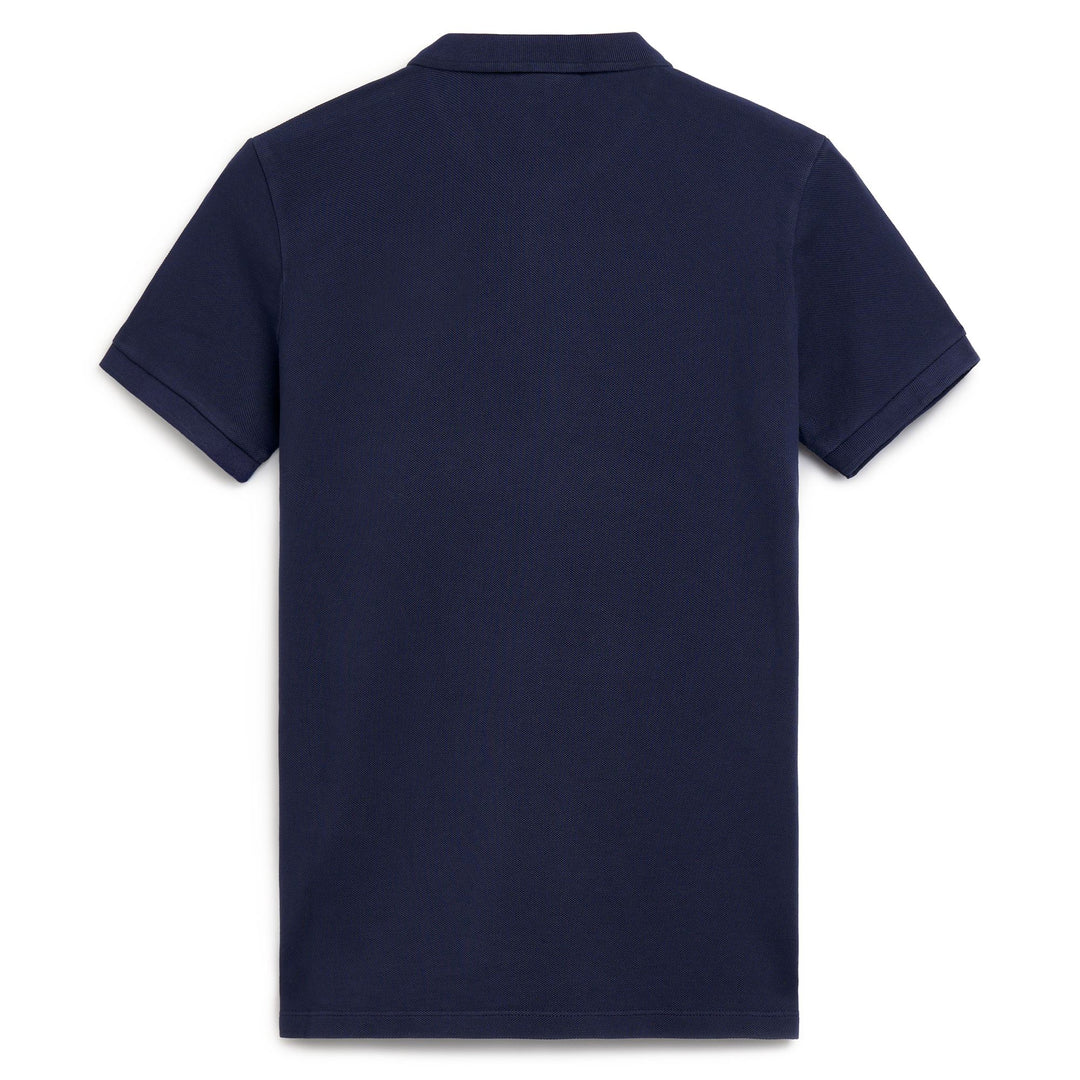 Polo bleu pour femme, coupe classique, extensible et décontracté main