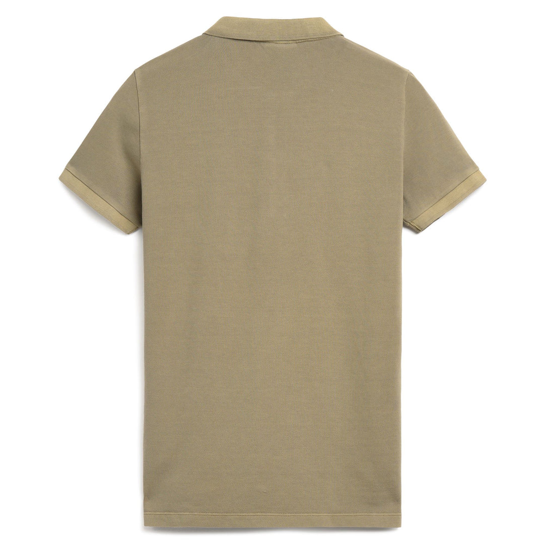 Polo vert pour femme, coupe classique, extensible et décontracté main