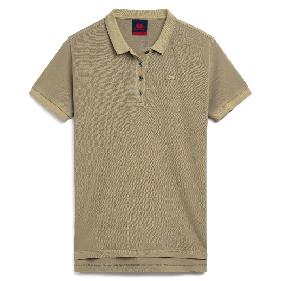 Polo vert pour femme, coupe classique, extensible et décontracté 01