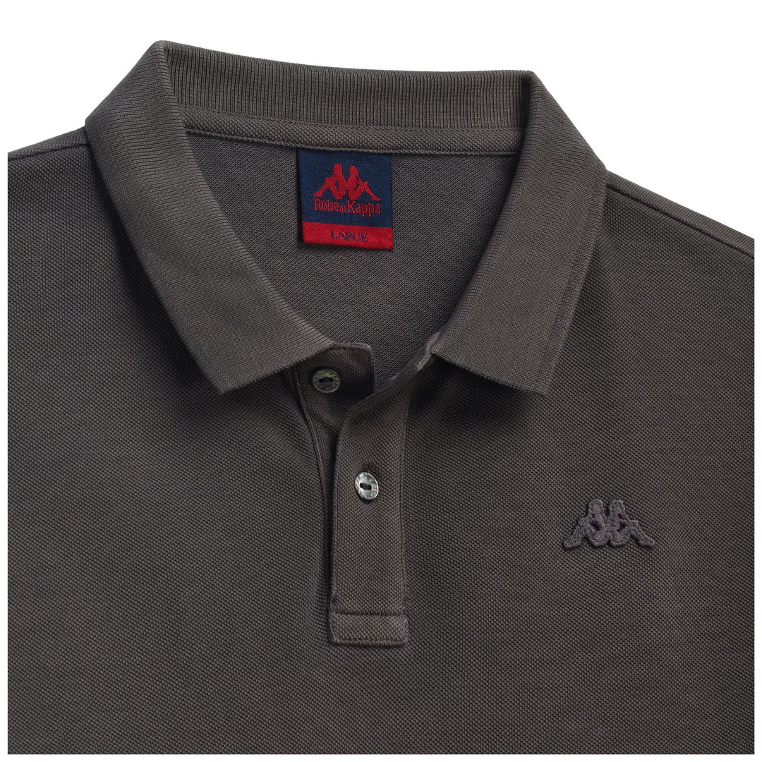 Polo noir pour homme, coupe classique, en coton décontracté main