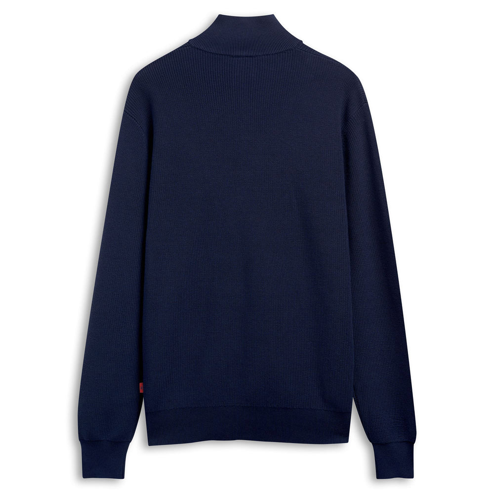 Blue Men's Slim Fit Casual Cotton Polo Sweater 02
