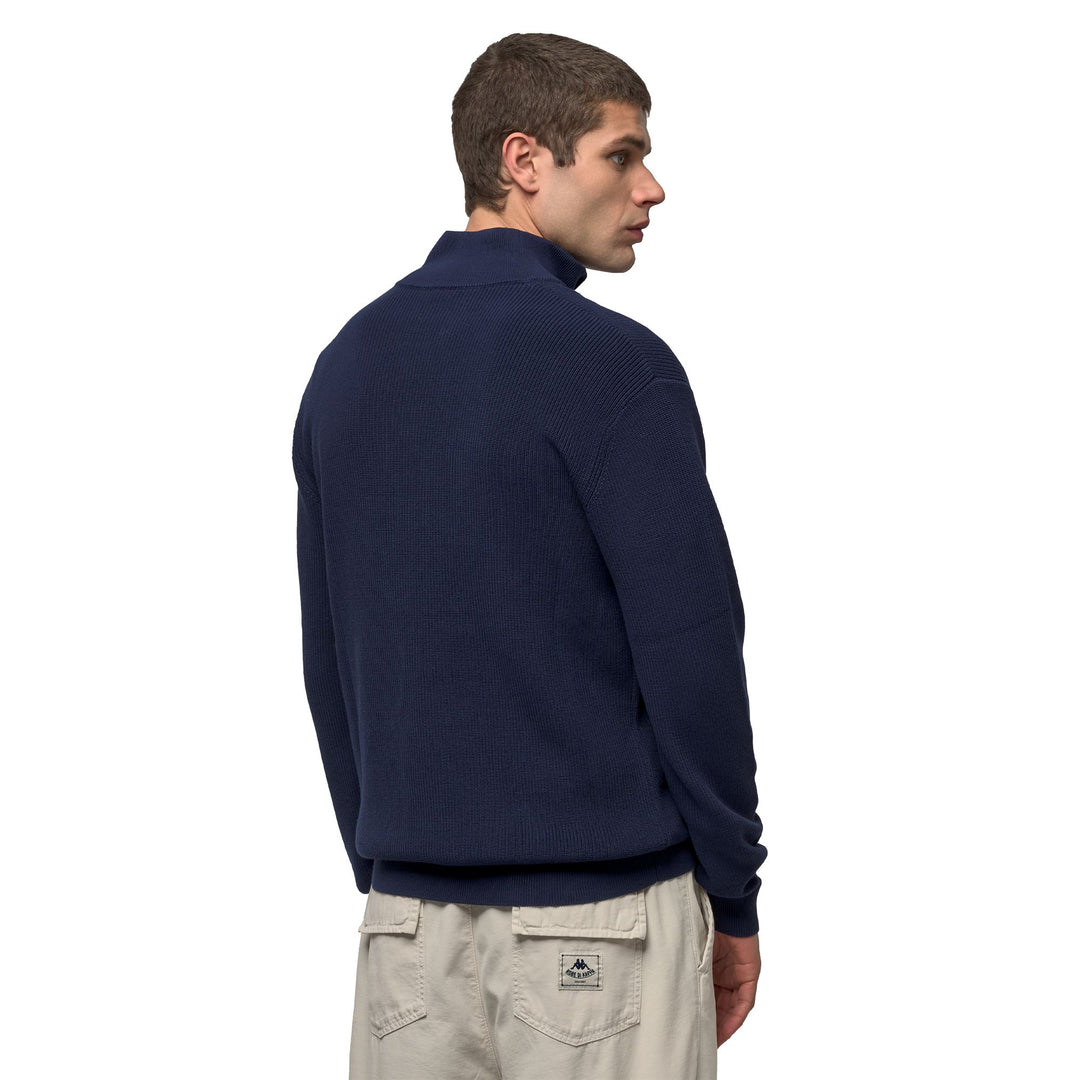 Blue Men's Slim Fit Casual Cotton Polo Sweater main