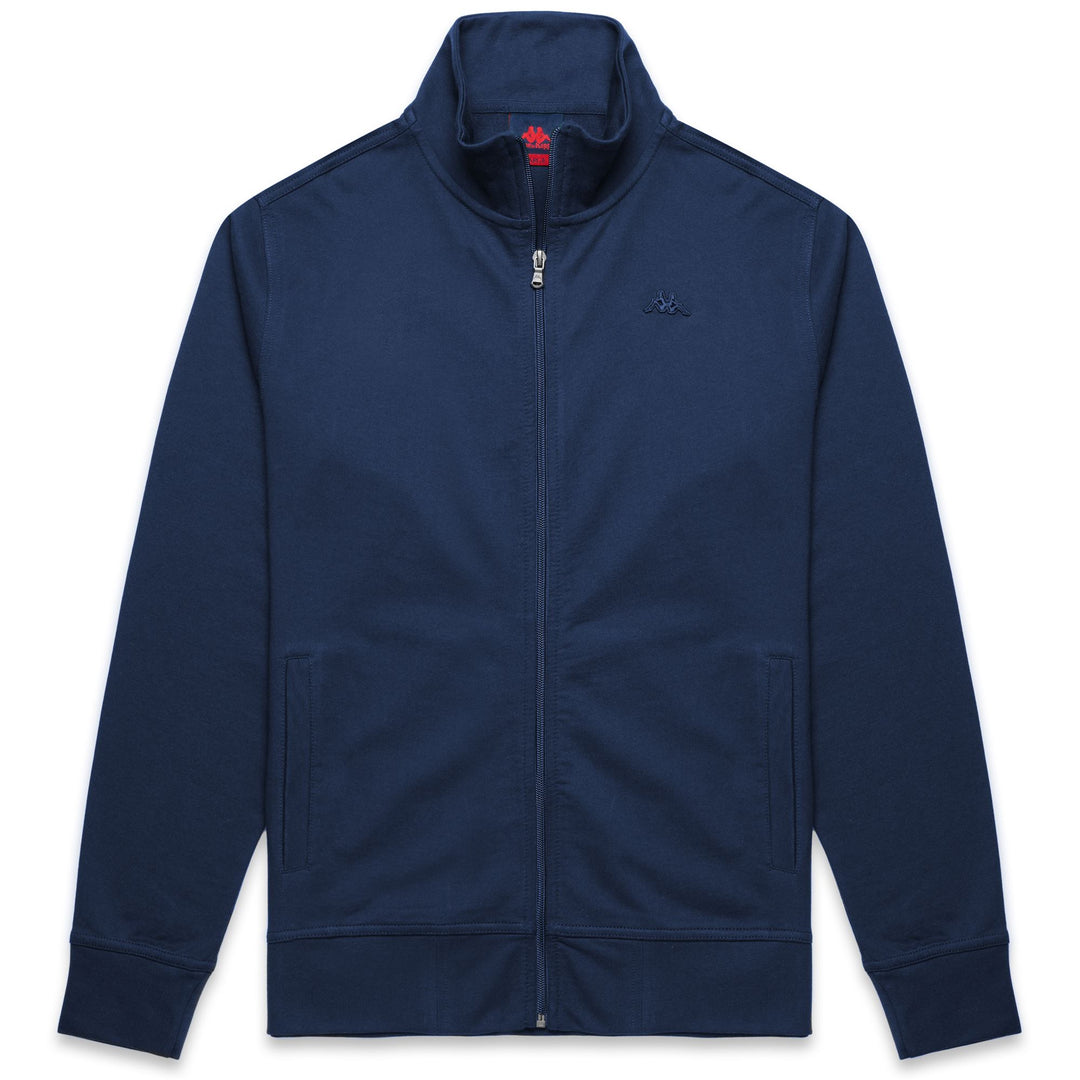 Iris blue Men's Slim Fit Fleece Jacket with Full Zip 01