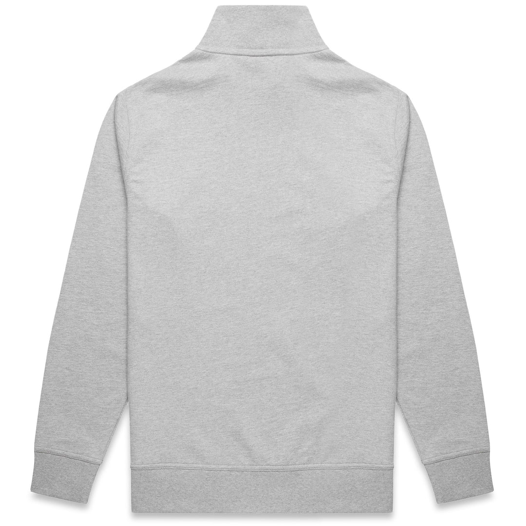 Grey Men's Slim Fit Fleece Jacket in Cotton Rugby Terry main