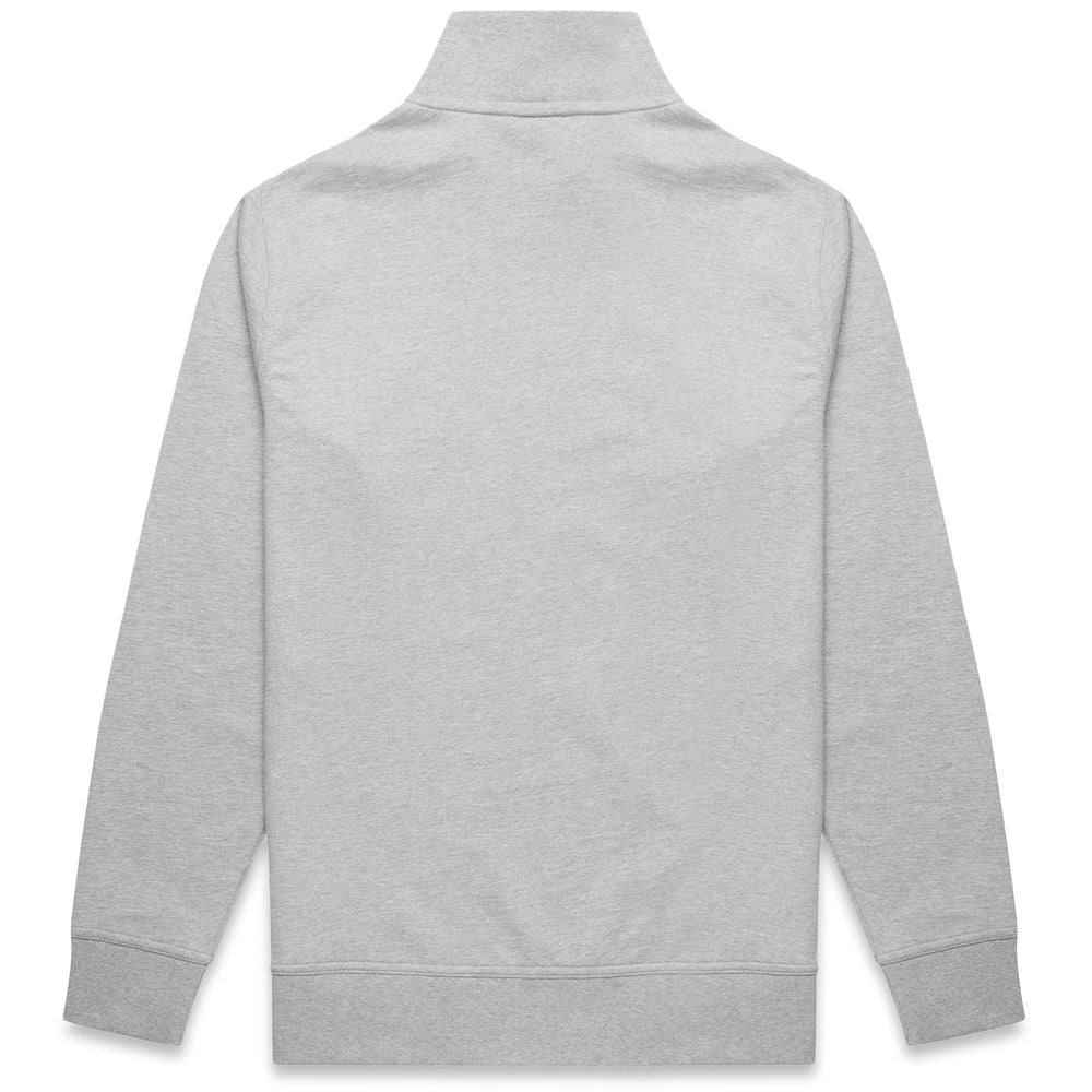 Grey Men's Slim Fit Fleece Jacket in Cotton Rugby Terry 02