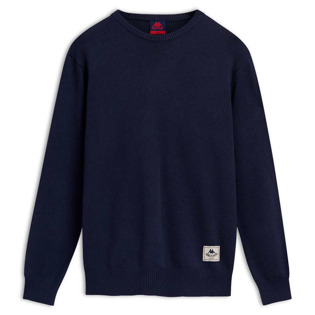 Blue Men's Wool Blend Crew Neck Jumper 01