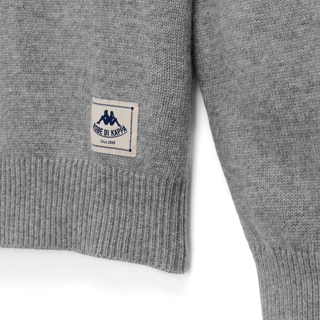 Maglione girocollo in misto lana grigio da uomo main