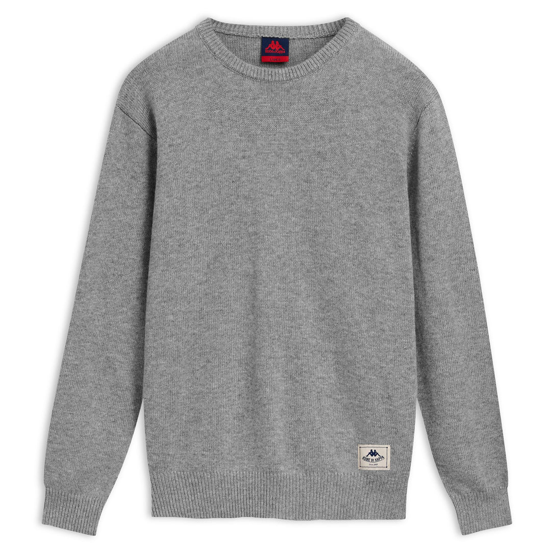 Grey Men's Wool Blend Crew Neck Jumper 01