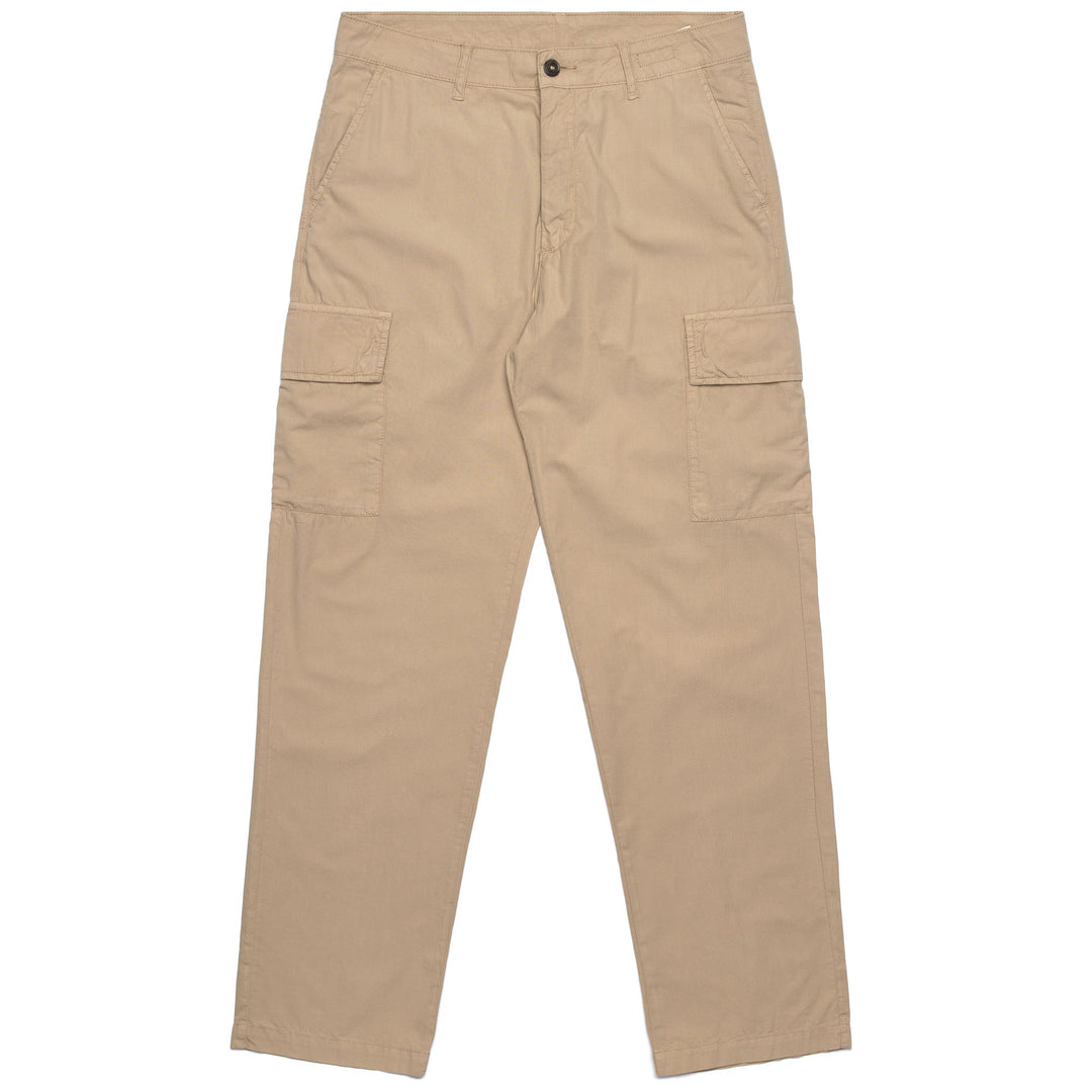 Beige Brown Men's Comfort Cargo Pants 01
