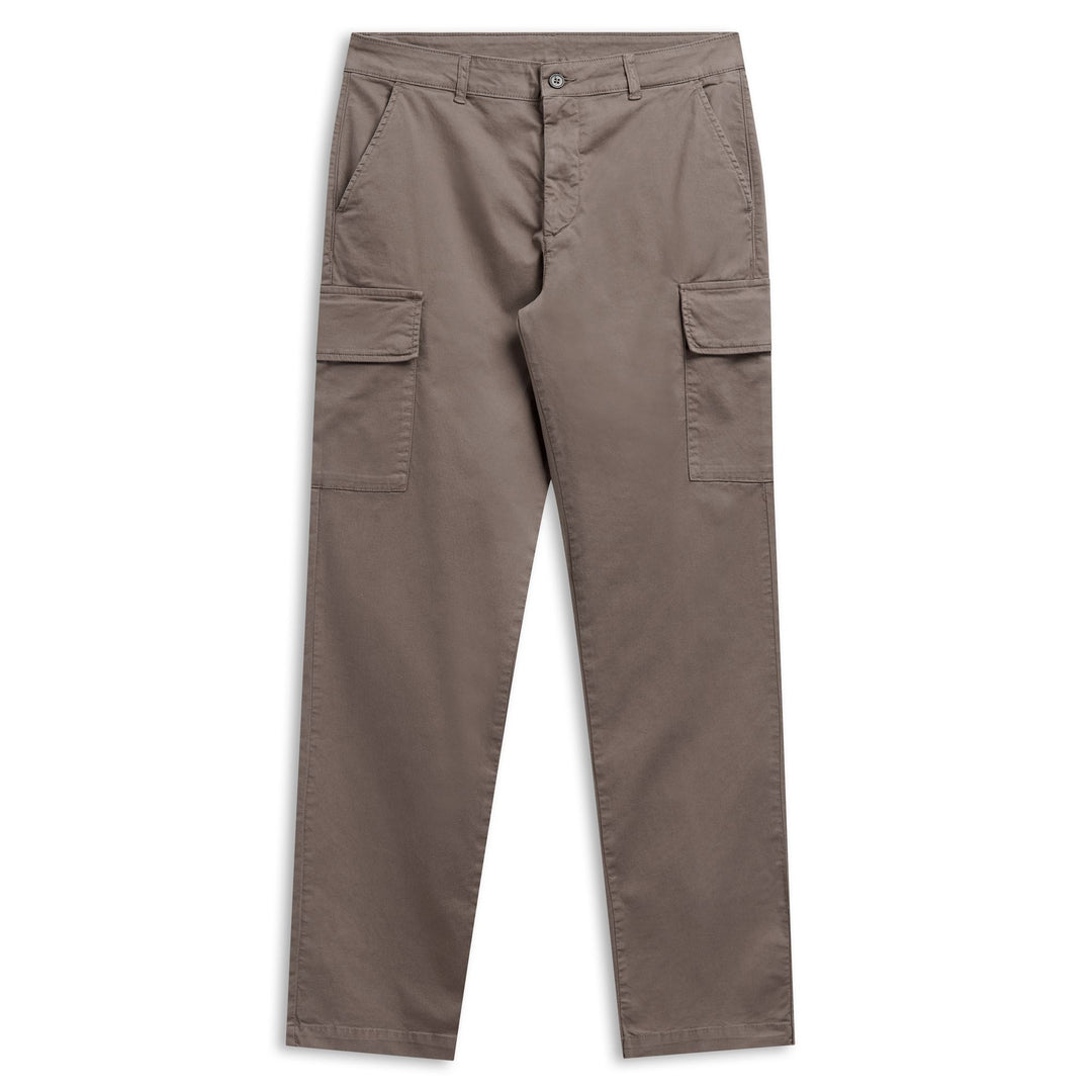 TOSHI COMFORT GABARDINE - Pants - Cargo - Man - BROWN LT  WALNUT 01