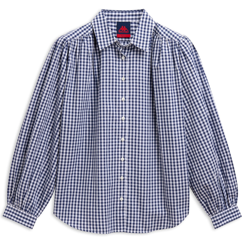 Chemise bleue décontractée pour femme en coton, coupe ample 02