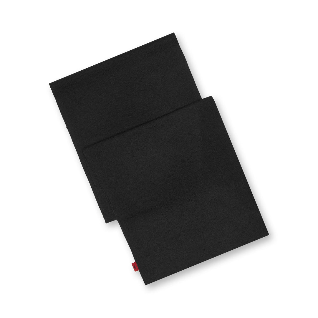Black Unisex Wool Blend Scarf 01