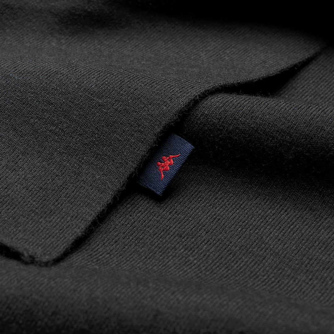 Black Unisex Wool Blend Scarf main