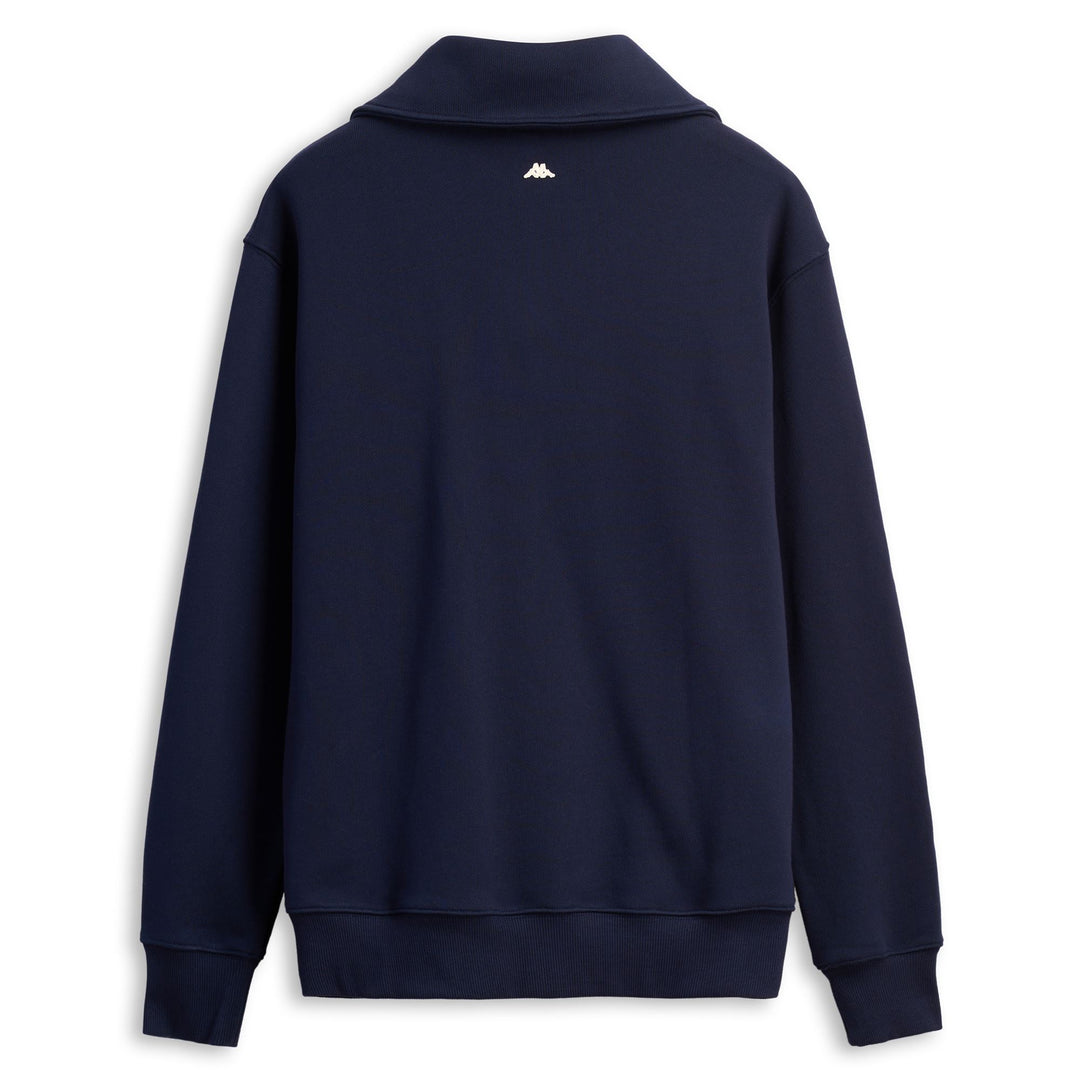 Navy blue Men's Fleece Pullover with Half Zip main