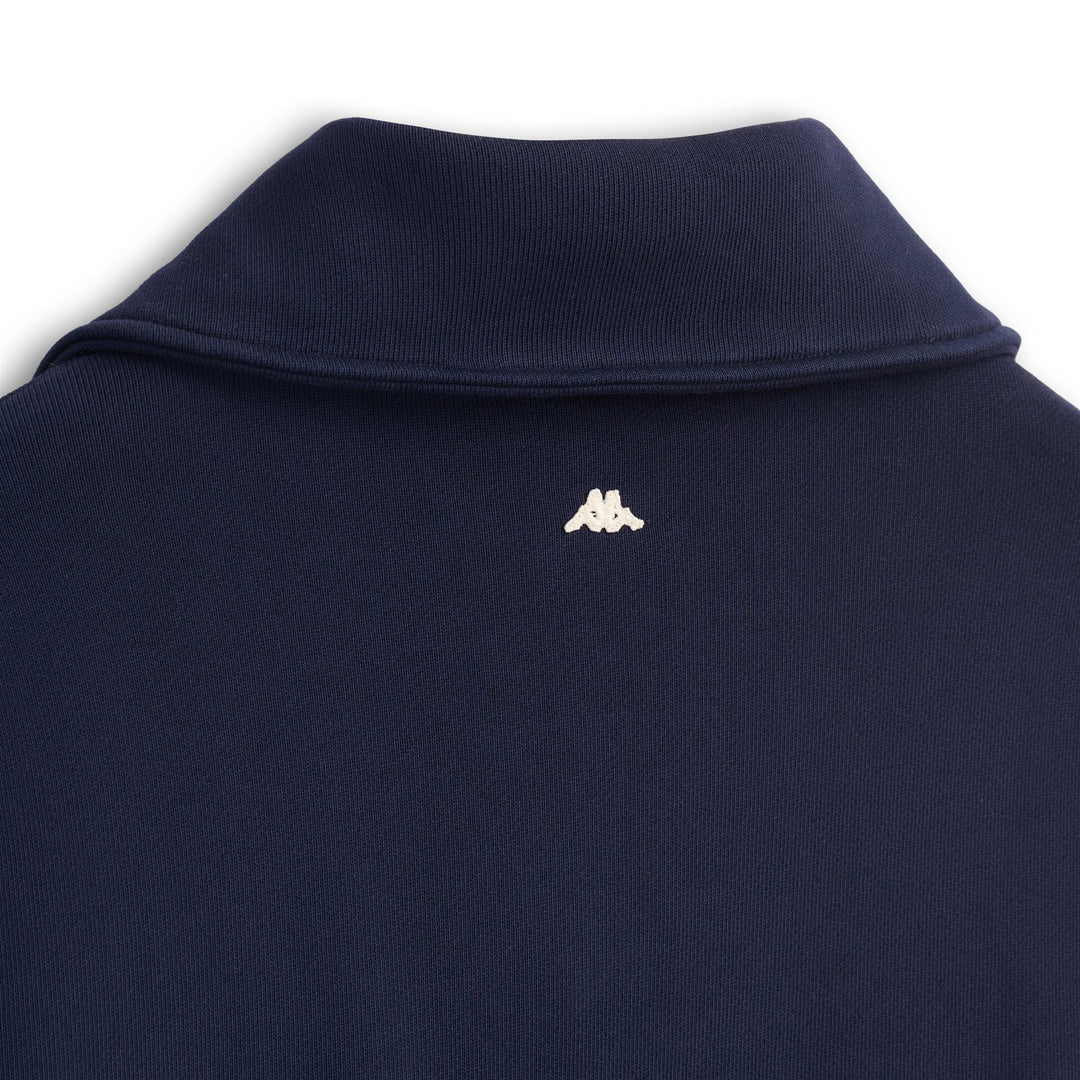 Navy blue Men's Fleece Pullover with Half Zip main