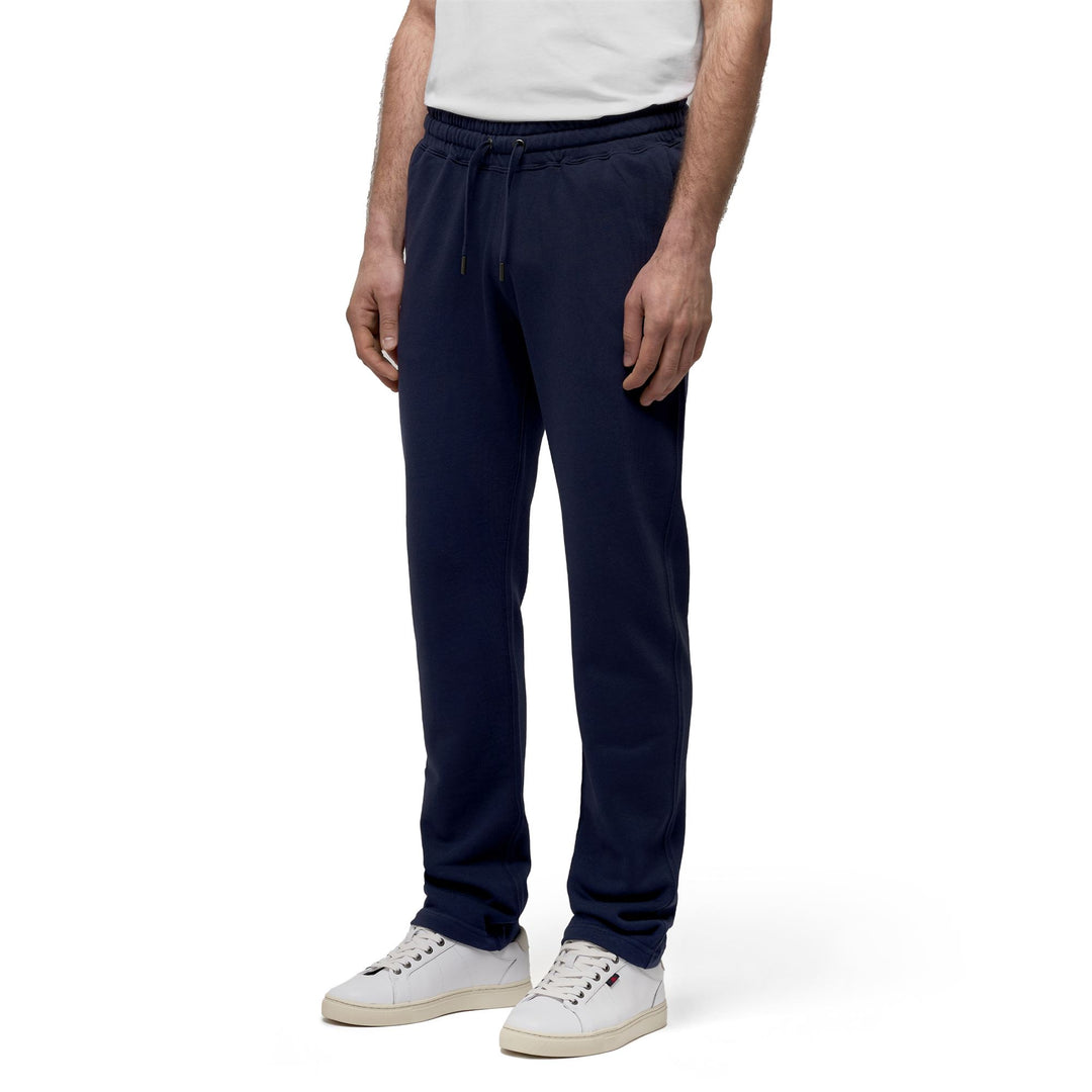 Pantalon de sport décontracté en coton bleu pour homme, coupe classique 01