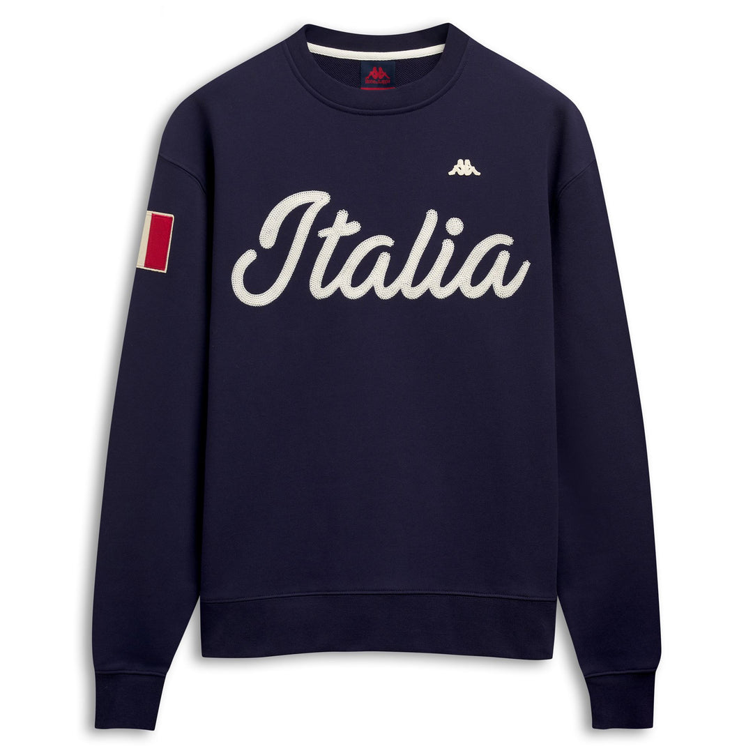 Suéter casual de algodón de corte regular para hombre en azul 01