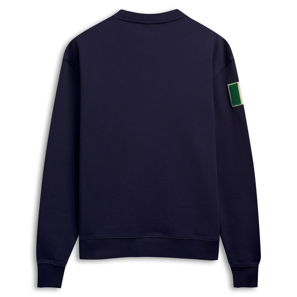 Maglione casual da uomo in cotone blu con vestibilità regolare 02