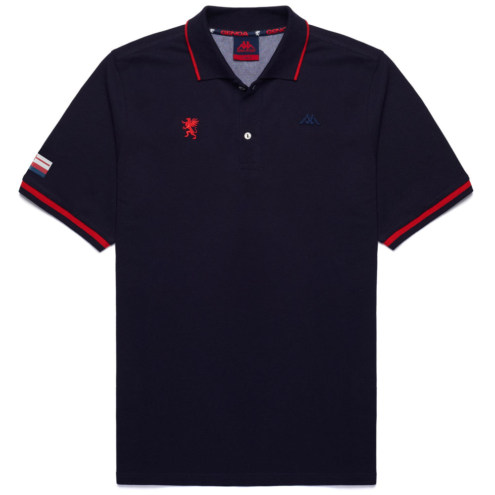 Polo bleu en coton pour homme, coupe ajustée, à usage fonctionnel 02