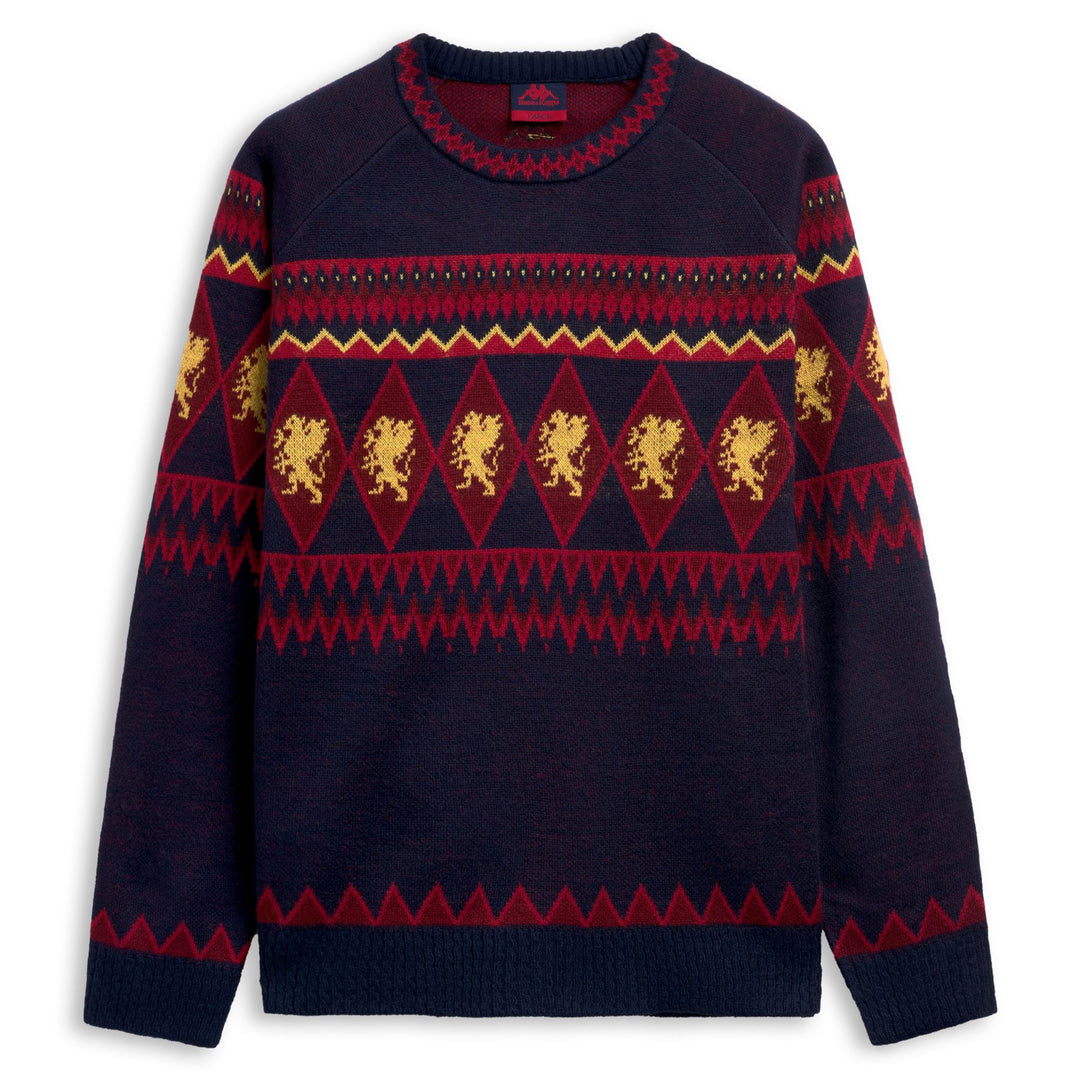 CLAUS GENOA - KNITWEAR - Maglia - Uomo - BLUE MARINE-RED CHERRY-YELLOW DANDELION 01