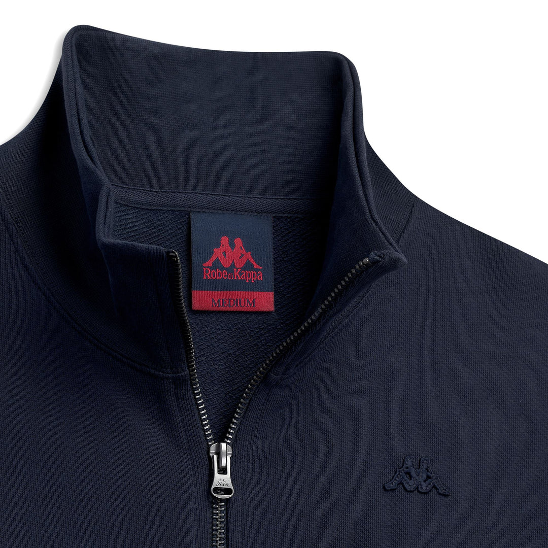 Sweat à capuche zippé en polaire bleu pour homme, coupe classique décontractée main