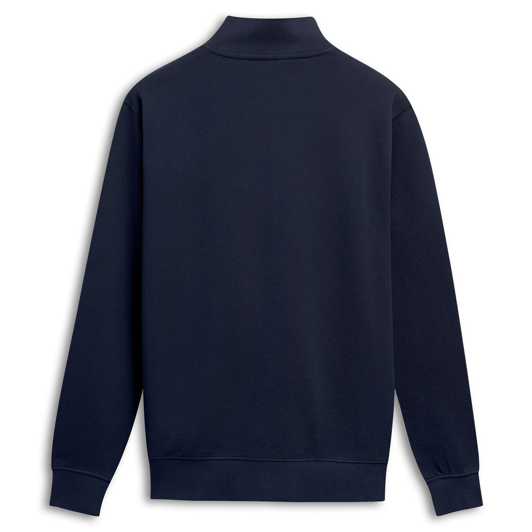Sweat à capuche zippé en polaire bleu pour homme, coupe classique décontractée main