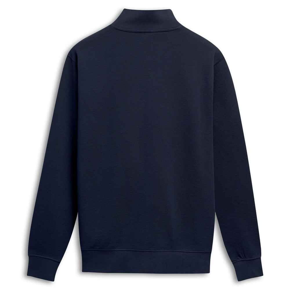 Felpa con cappuccio e zip in cotone blu da uomo vestibilità regolare 02