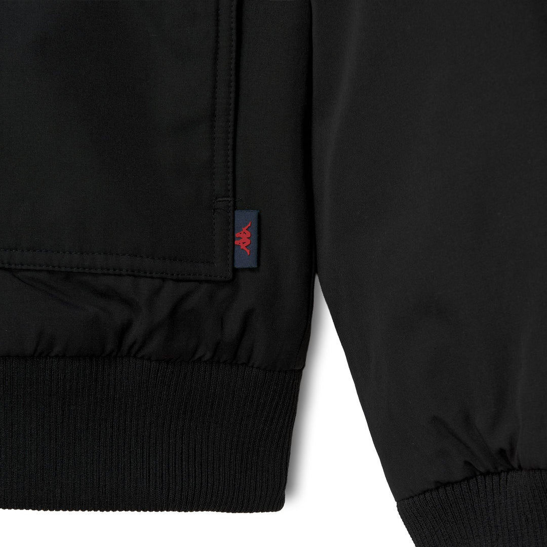 Parka courte épaisse noire pour homme, coupe classique main