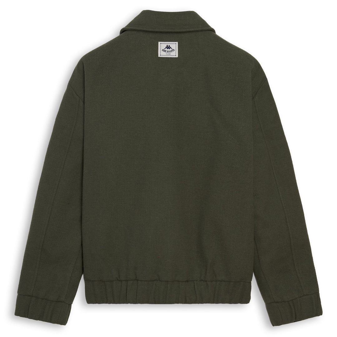 Green Men's Regular Fit Wool Blend Bomber Jacket main