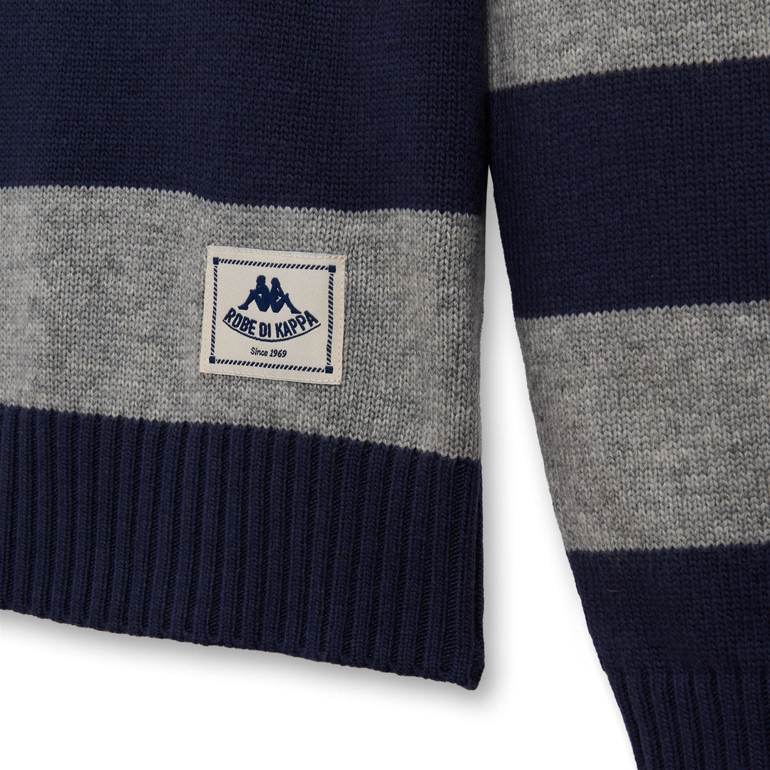 Blue Men's Striped Wool Blend Jumper main