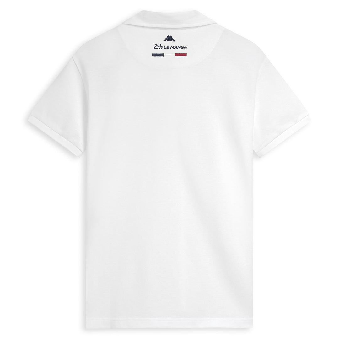 White Men's Slim Fit Casual Cotton Polo Shirt main