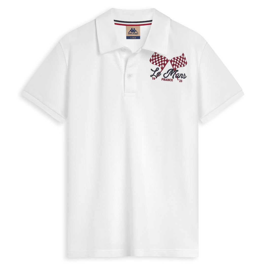 Polo blanc pour homme, coupe ajustée, en coton décontracté 01