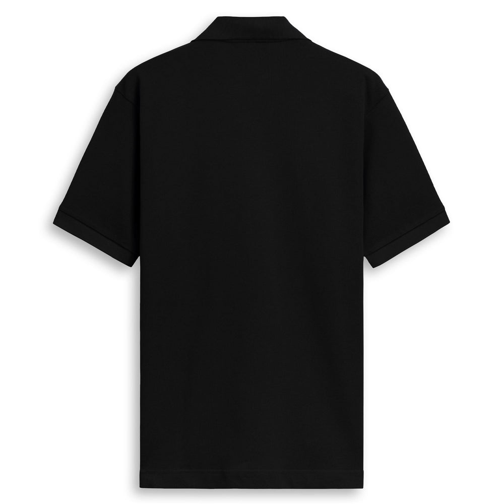 Black Men's Classic Fit ShortSleeve Cotton Polo Shirt 02