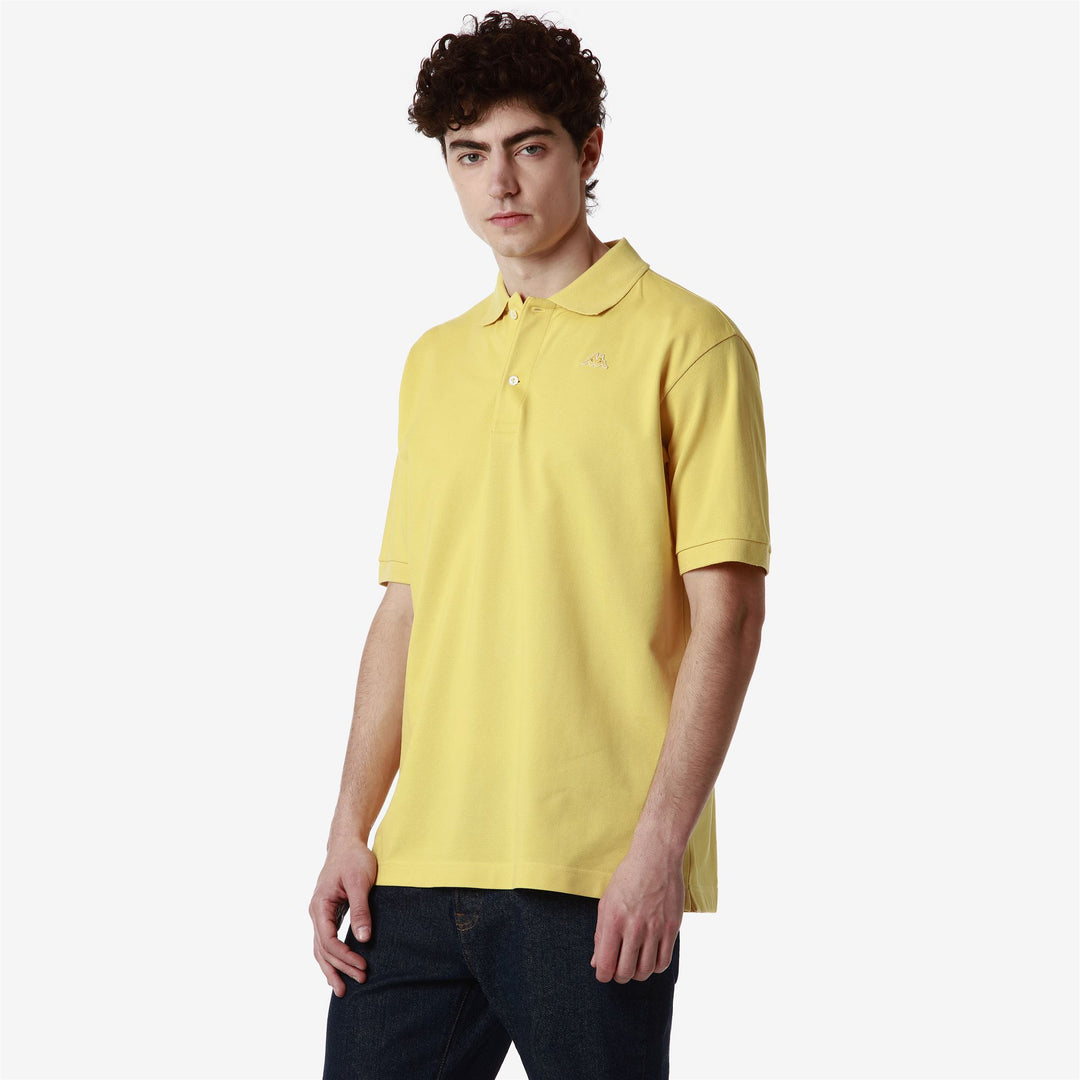 Light Yellow Men's Classic Cotton Polo Shirt main