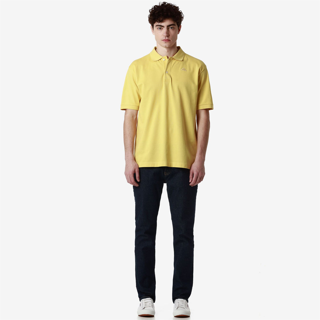 Light Yellow Men's Classic Cotton Polo Shirt main