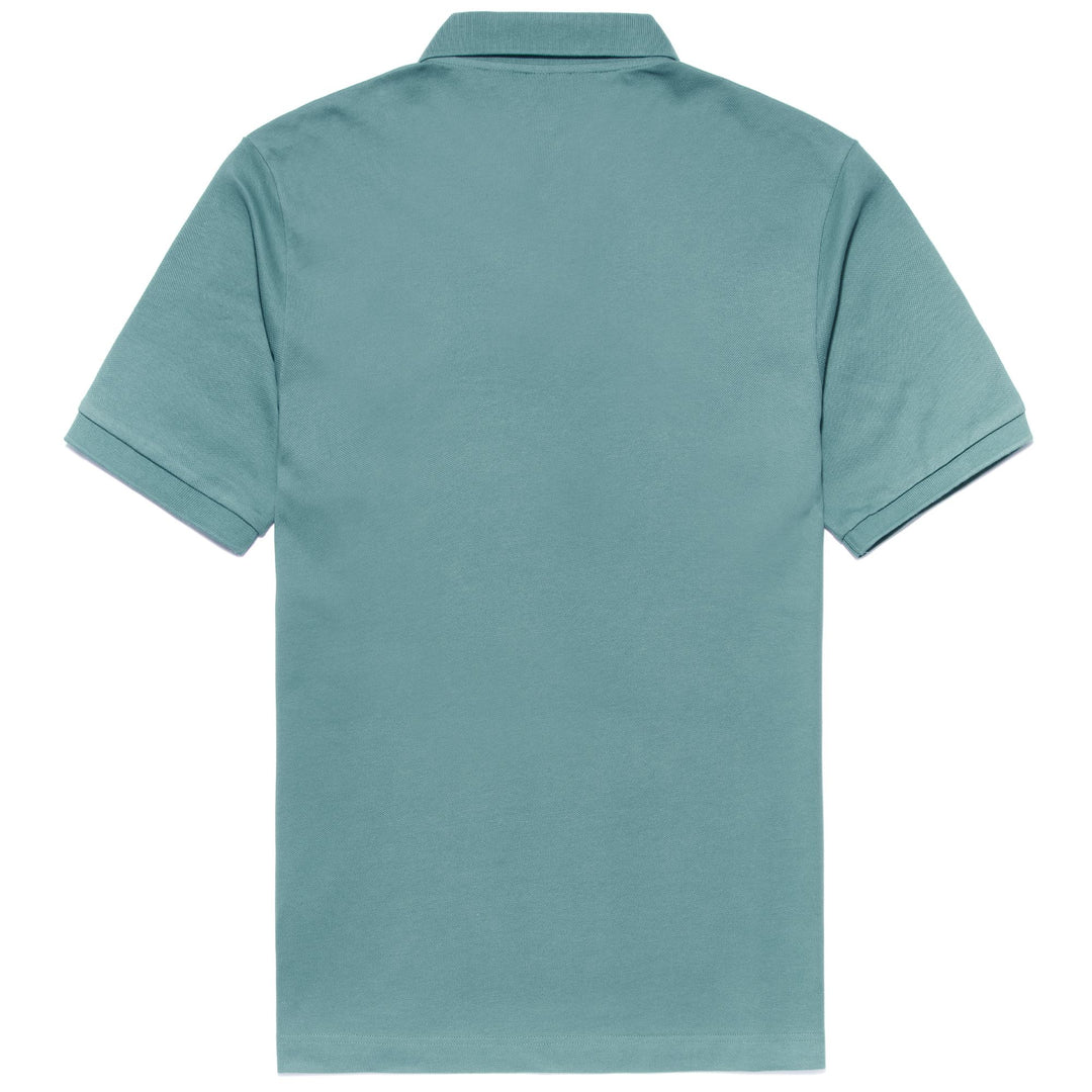 Polo clásico de algodón verde para hombre con botones de nácar main