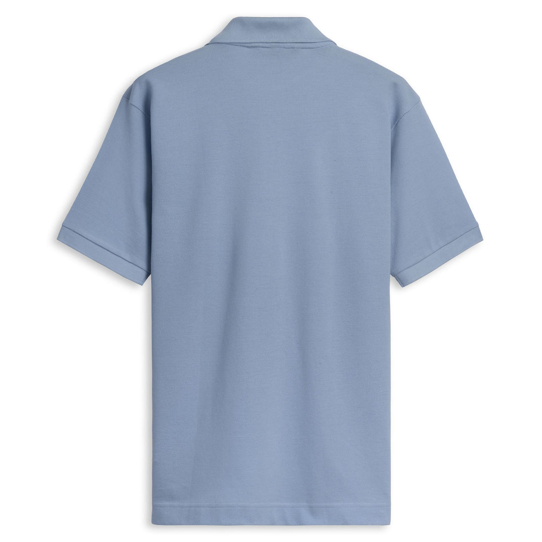 Polo de algodón de corte clásico azul para hombre main