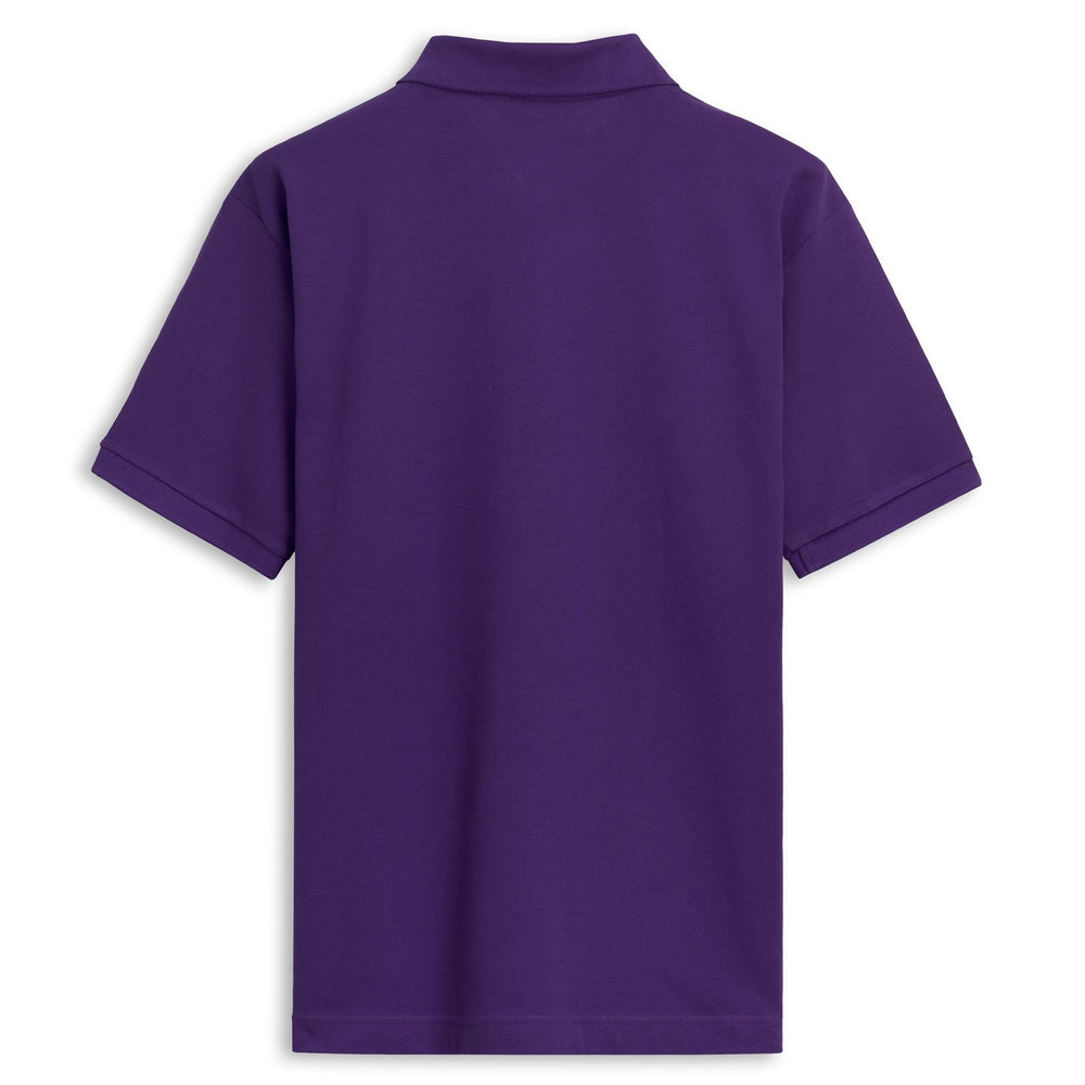 Polo en coton violet pour homme, coupe classique 02
