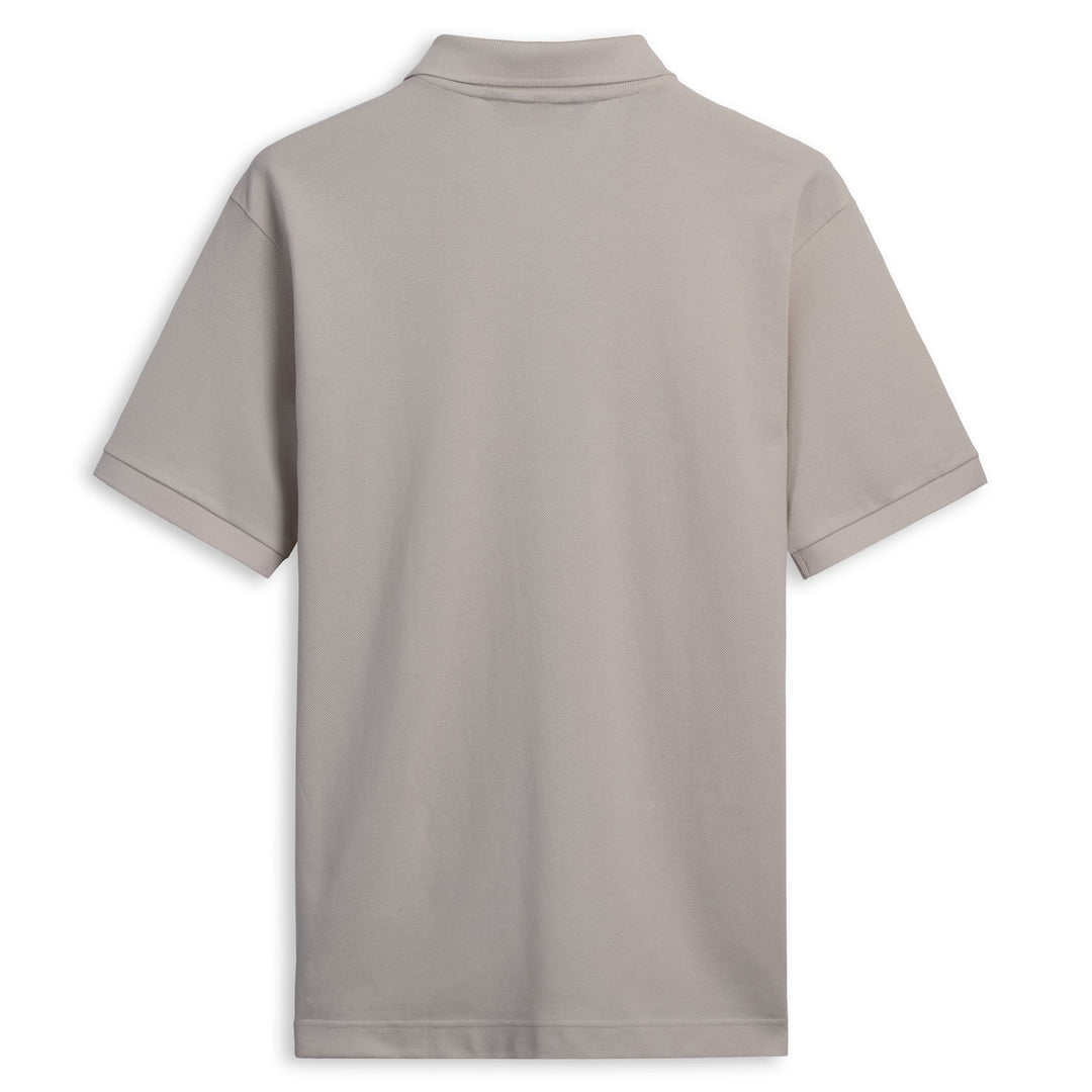 Polo beige pour homme, coupe classique, en coton main