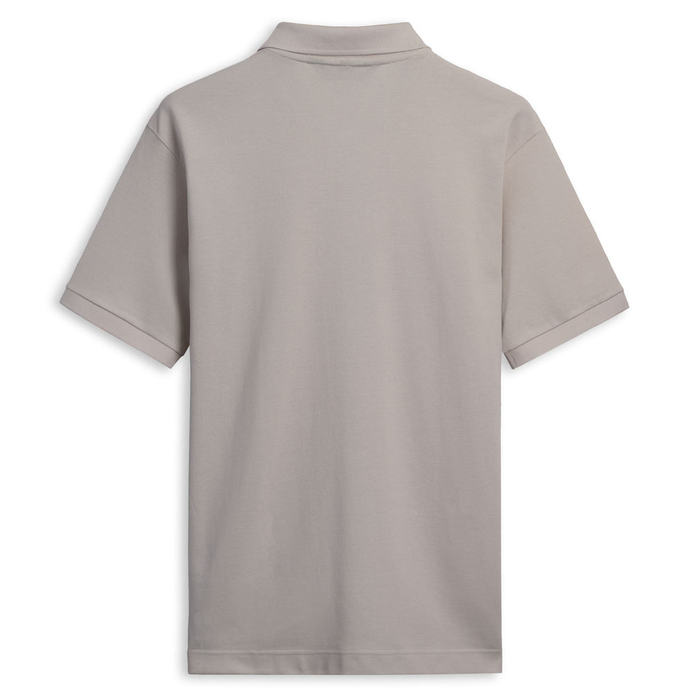 Beige Men's Classic Fit Cotton Polo Shirt 02