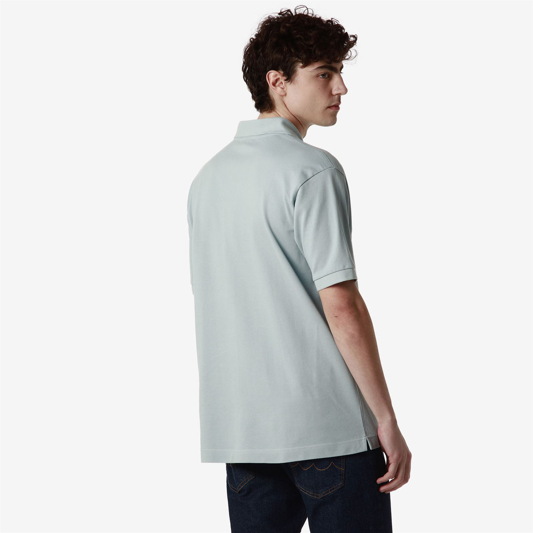 Grey Men's Classic Cotton Polo Shirt with Personalized Details main