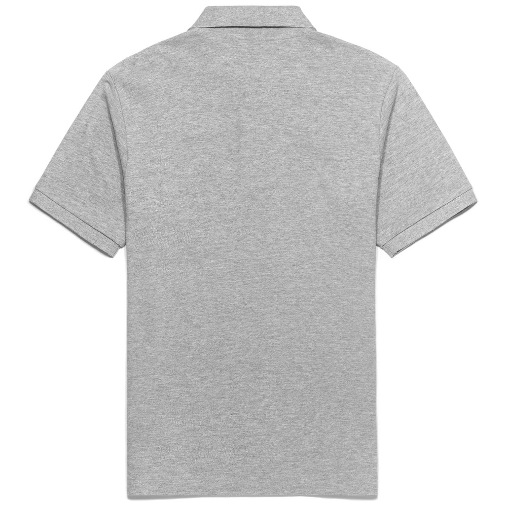 Grey Men's Classic Cotton Polo Shirt with Personalized Details 02