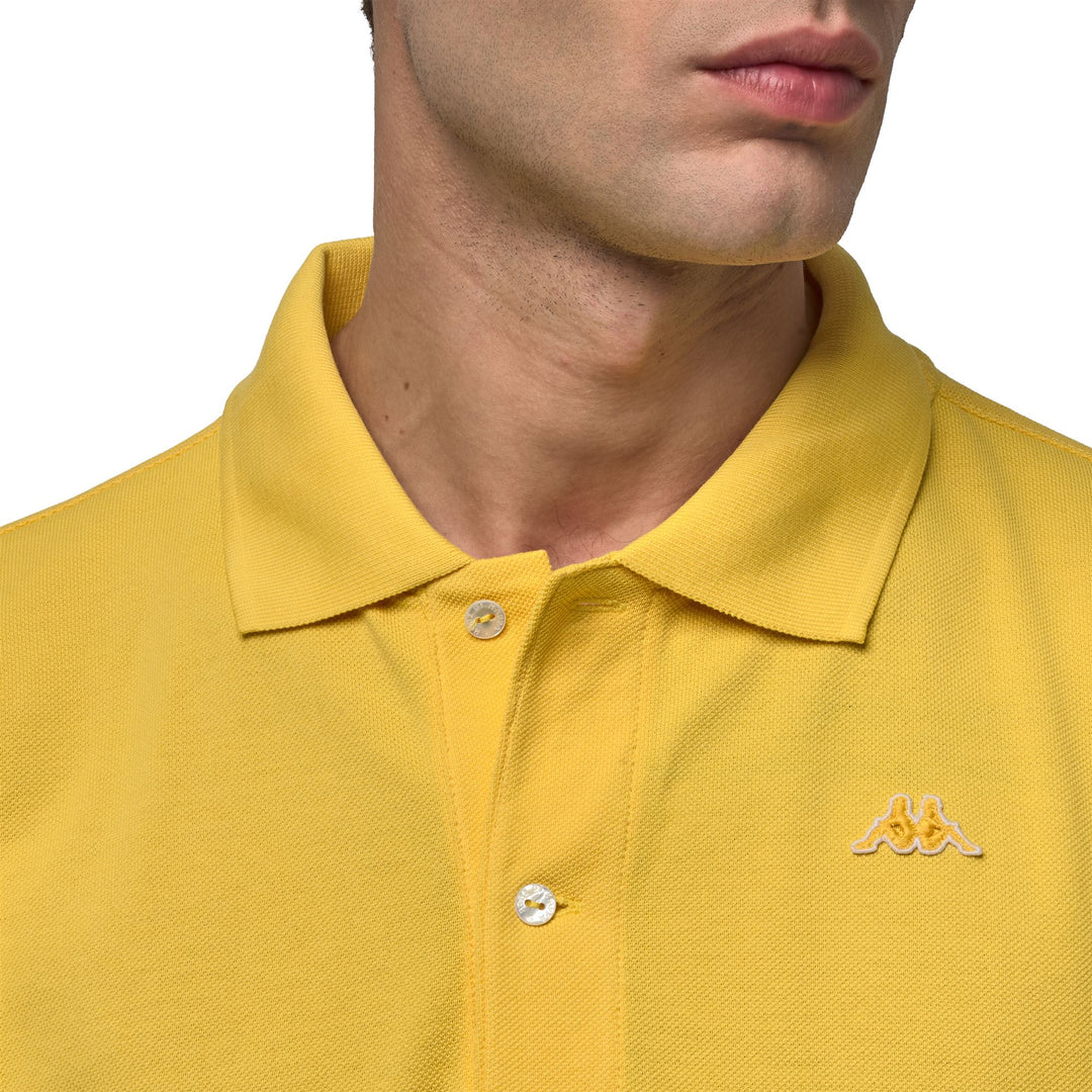 Yellow Men's Classic Fit Cotton Polo Shirt main