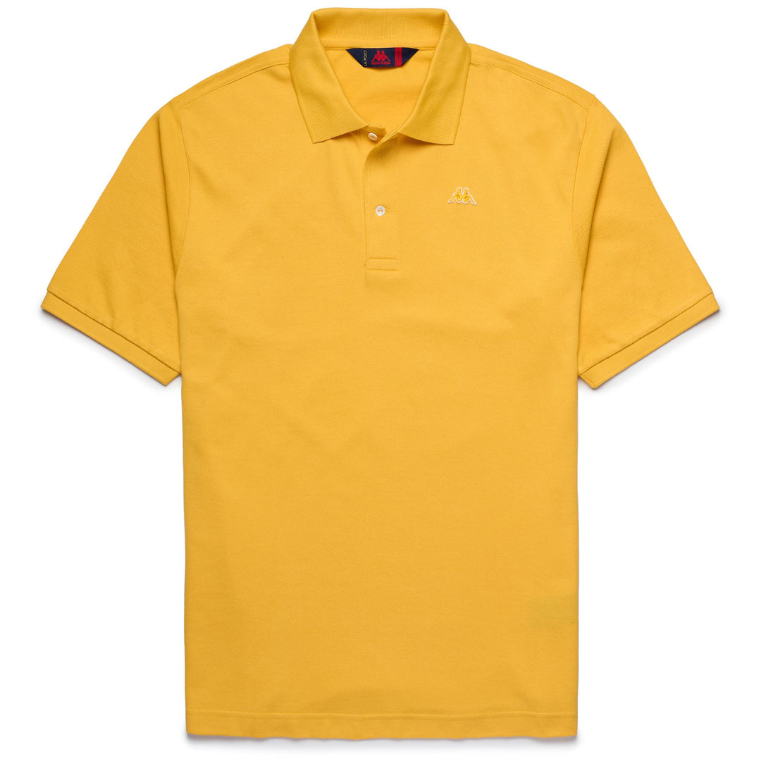 Mimosa Yellow Men's Classic Cotton Polo Shirt 01
