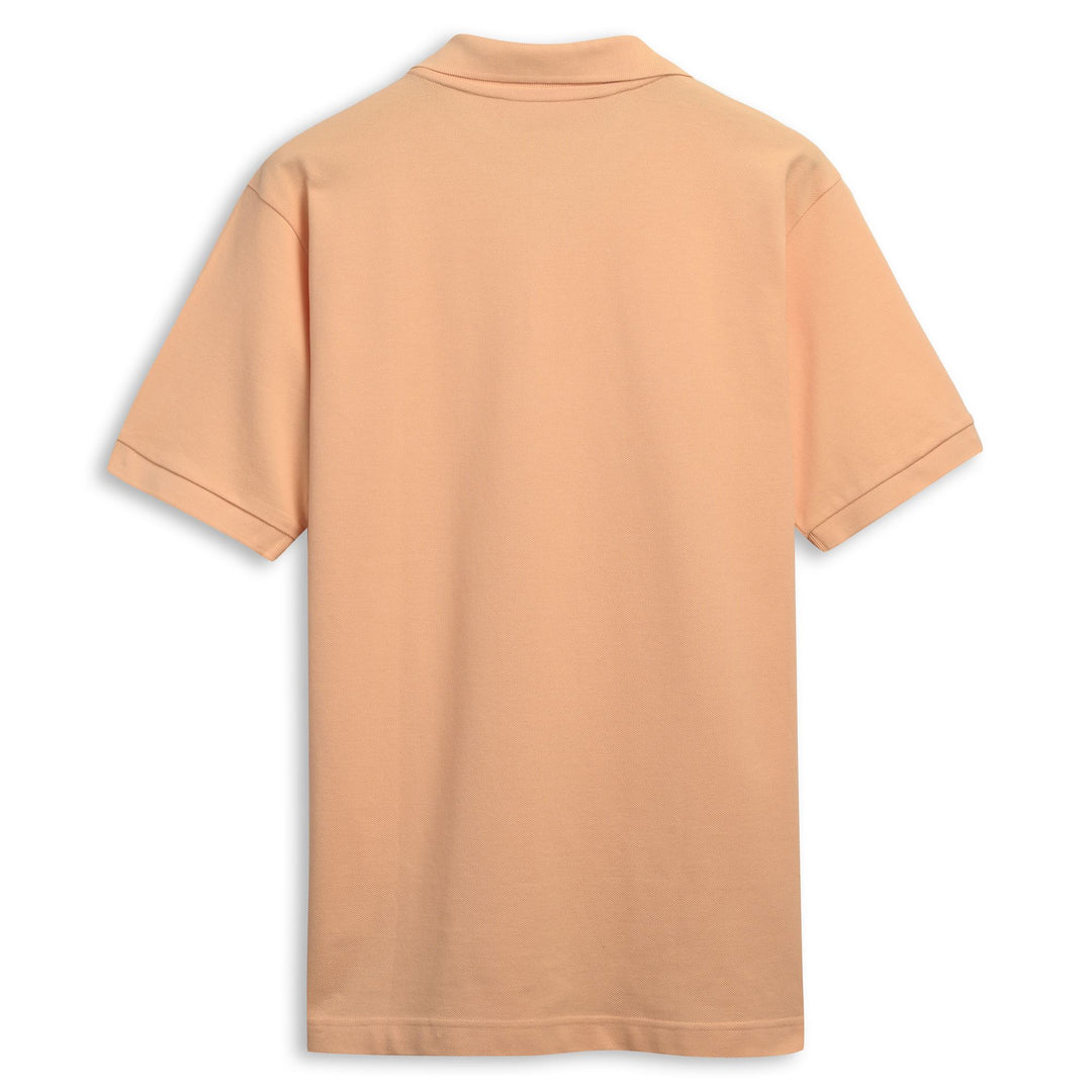 Polo orange en coton coupe classique pour homme main