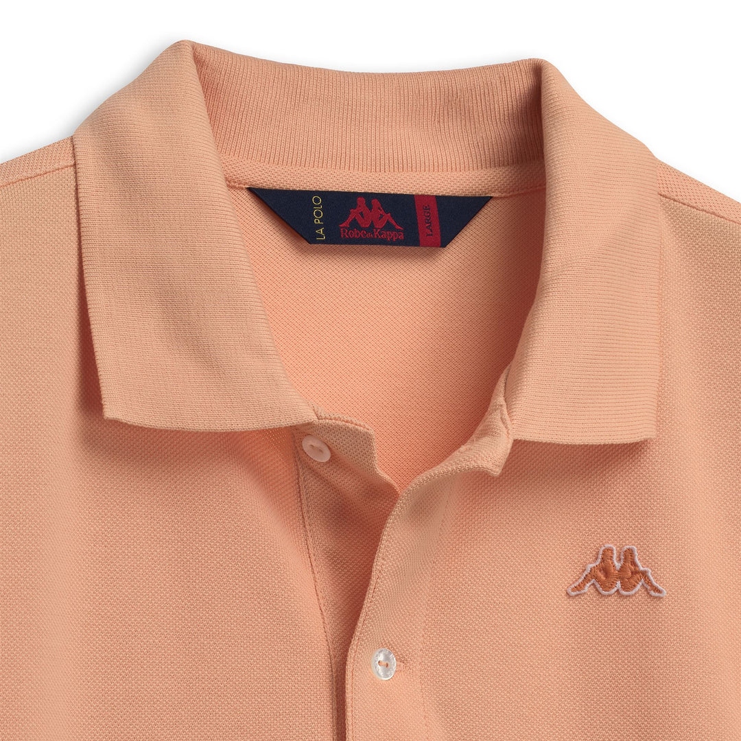 Polo de algodón clásico para hombre en color naranja main